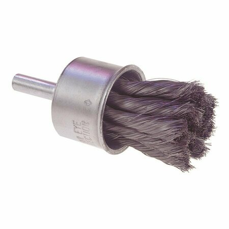 OSBORN Knot Wire End Brush, Brush Dia.=3/4in. , Overall Length=2-3/4in. , Fill Dia.=.0104, Max RPM=20,000 30010